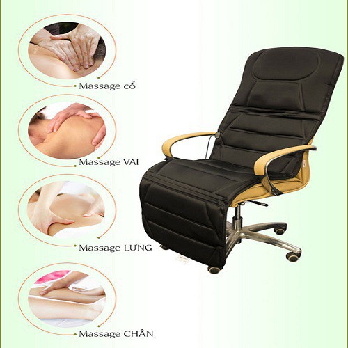 Nệm (Đệm) 9 motor massage toàn thân LZ - Ghế Mát Xa Đa Năng Toàn Thân giảm stress, lưu thông khí huyết