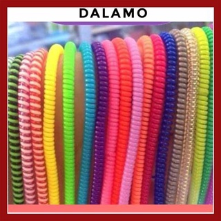 DÂY QUẤN CÁP 2 MÀU Bảo Vệ Cáp Sạc Và Tai Nghe DALAMO