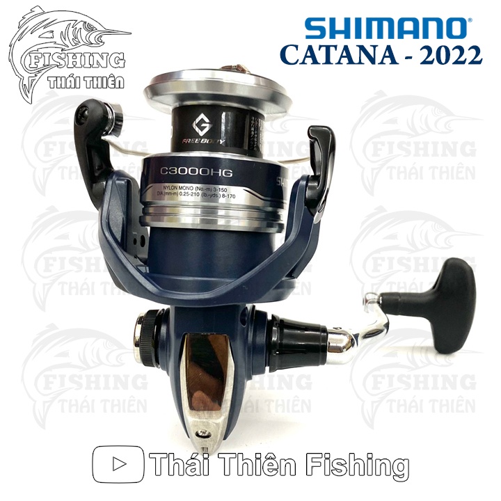 Máy Câu Cá Shimano CATANA Phiên Bản 2022 2500HG, C3000HG Hàng Chính Hãng Malaysia