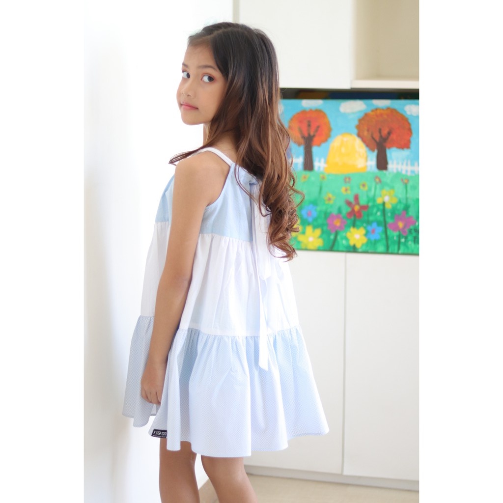 Váy đầm bé gái 3 mầu đi biển - Từ 11kg-45kg - K115