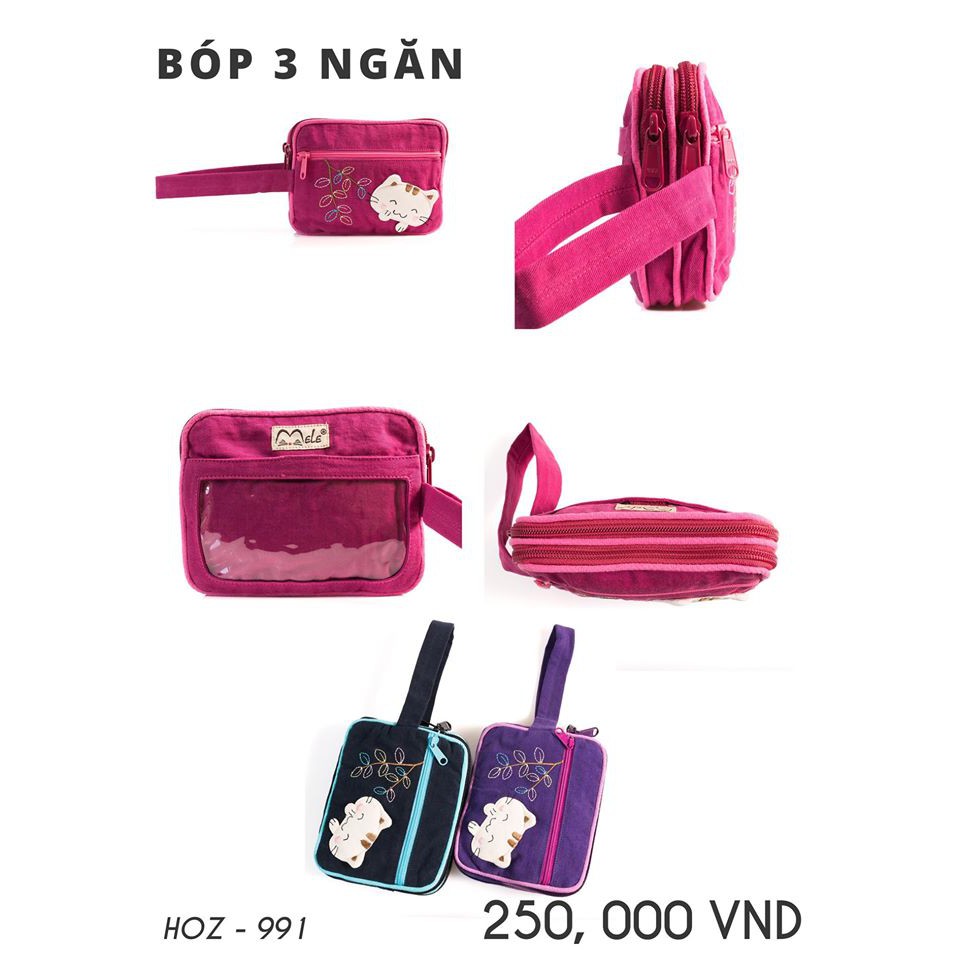 Bóp 3 ngăn Pet Shop HOZ-991