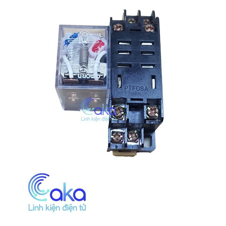 LKDT Bộ Relay Omron 10A 8P Relay trung gian kèm đế