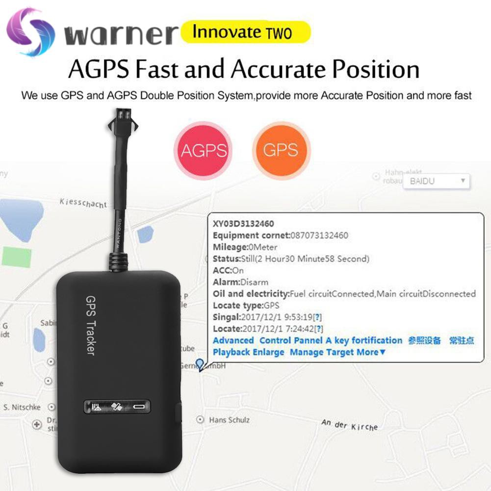 Thiết Bị Định Vị Gps Gsm Gprs Sms Warner2021 Nâng Cấp Gt02a Cho Xe Hơi