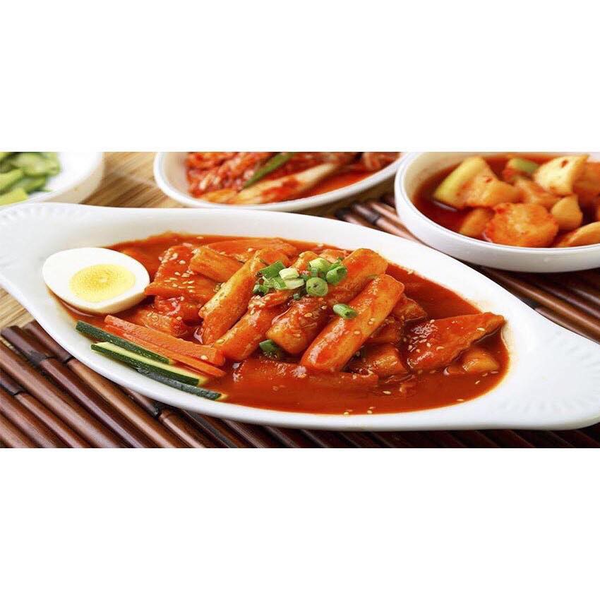 Combo Làm Bánh Gạo Xào Cay Tteokbokki Hàn Quốc. đủ