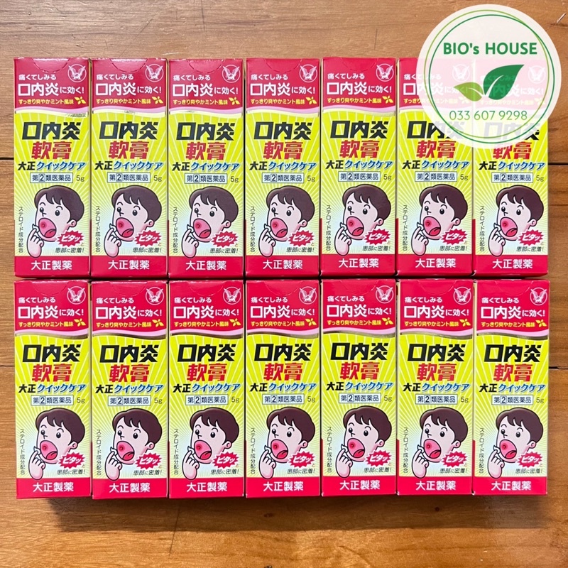 Kem bôi nhiệt miệng dành cho trẻ con và người lớn TAISHO 5g Nhật Bản