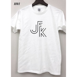 Áo Thun Mỹ Nhập Khẩu Mẫu JFK - Gildan Premium Cotton 100% - Mã H01