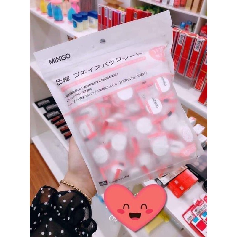 Mặt nạ giấy nén Miniso