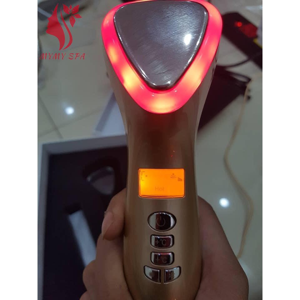 Máy điện di mini tích hợp 4 chức năng nóng -  lạnh - ion - rung massage