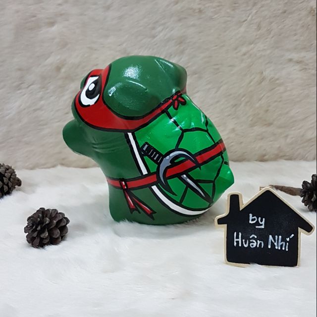 Heo đất handmade - Ninja rùa