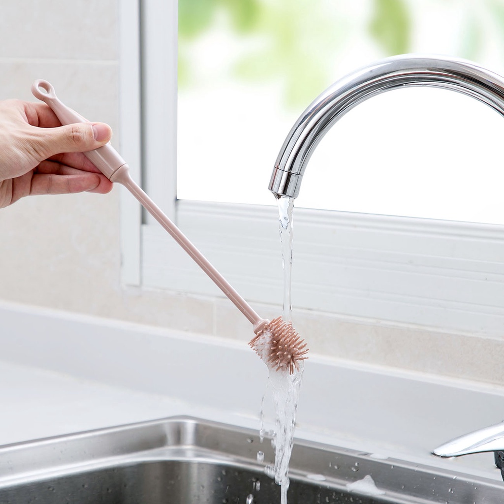 Cọ silicone 12.5 inch lau chùi chai lọ cổ hẹp tiện lợi