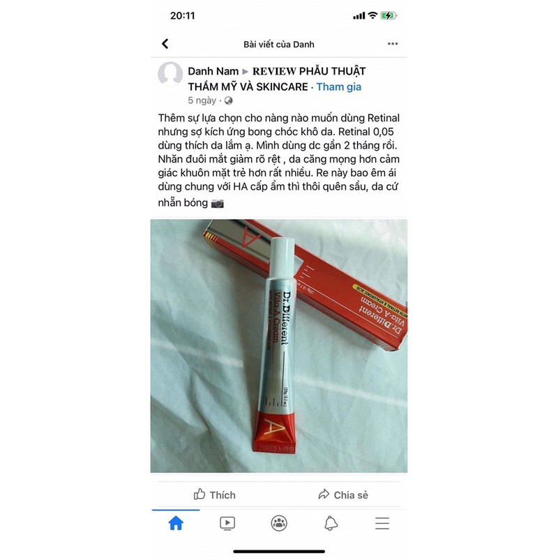 RETINAL VITA A ❤️FREESHIP❤️SAMPLE RETINAL HÀN ĐỎ VITA-A CREAM FORTE | BigBuy360 - bigbuy360.vn