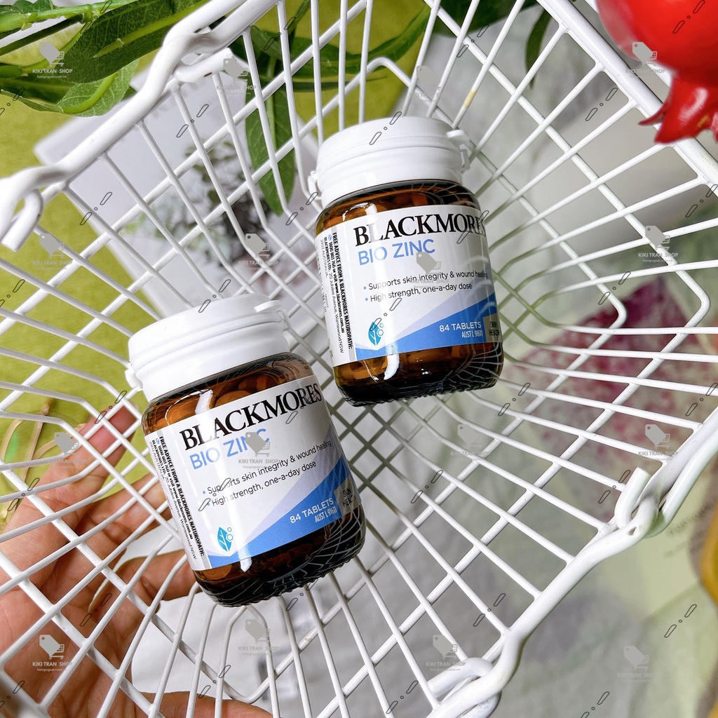 Viên uống bổ sung kẽm khỏe da, giảm mụn Blackmores Bio Zinc hộp 84 viên, hàng nội địa Úc hàm lượng kẽm 125mg nguyên chất