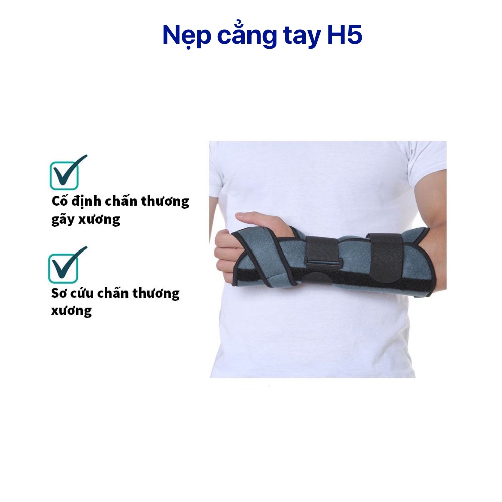 Nẹp cẳng tay ORBE H5 – Cố định chấn thương gãy xương, bong gân cẳng tay, cổ tay và bàn tay.
