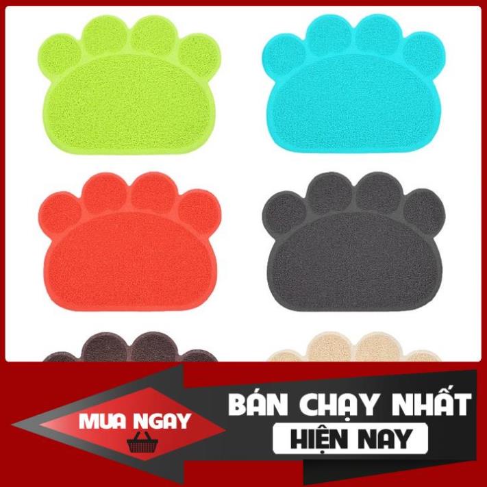 Thảm Lót Khay Vệ Sinh, Bát Ăn Cho Mèo Chống Văng Cát Vệ Sinh và Hạt Thức Ăn