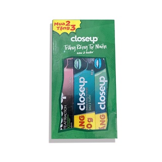 Combo 3 cây kem đánh răng Closeup Date mới 24 tháng