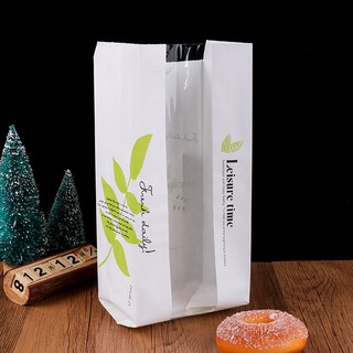 (Set 10) Túi đựng bánh mì hình lá cây