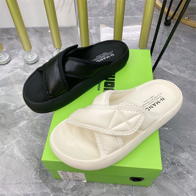 Dép Nữ Quai Ngang Chéo Bánh Mì Cao 3cm QC Cao Cấp TRINH LÊ SHOP GIÀY DÉP TL0282