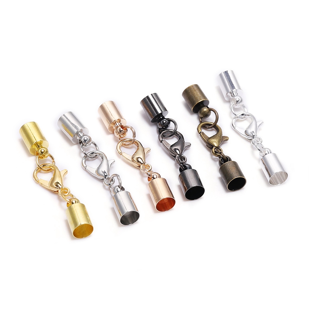 St.kunkka Bộ 10 Đầu Nối Dây Da Móc Cài Tôm Hùm 3 4 5 6 8 9 10Mm Tiện Lợi Dành Cho Làm Đồ Trang Sức