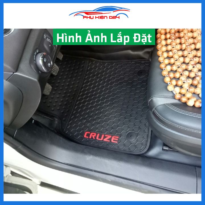 Lót sàn ô tô cao su Cruze hai mẫu 2009-2010-2011-2012-2013-2014-2015-2016-2017-2018-2019-2020-2021-2022 chống trơn trượt