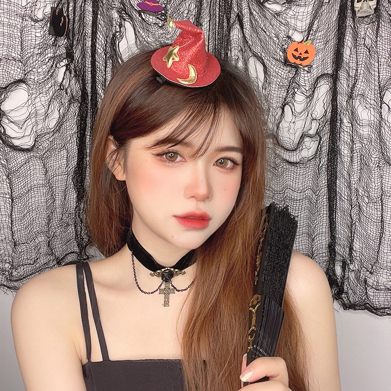 Kẹp TóC HìNh Bí Ngô Halloween Dễ Thương