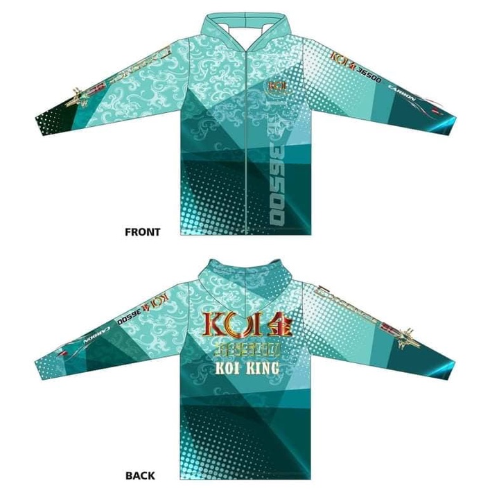 ÁO CHỐNG NẮNG KOI MÀU XANH NGỌC