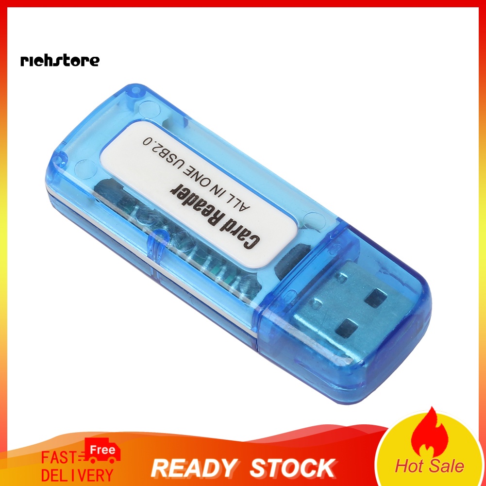 1 Đầu Đọc Thẻ Nhớ USB 2.0 4 Trong 1 Cho M2 SDHC DV Micro SD TF | BigBuy360 - bigbuy360.vn
