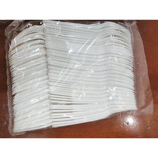 [RẺ VÔ ĐỊCH] 100 Muỗng cơm nhựa dùng 1 lần