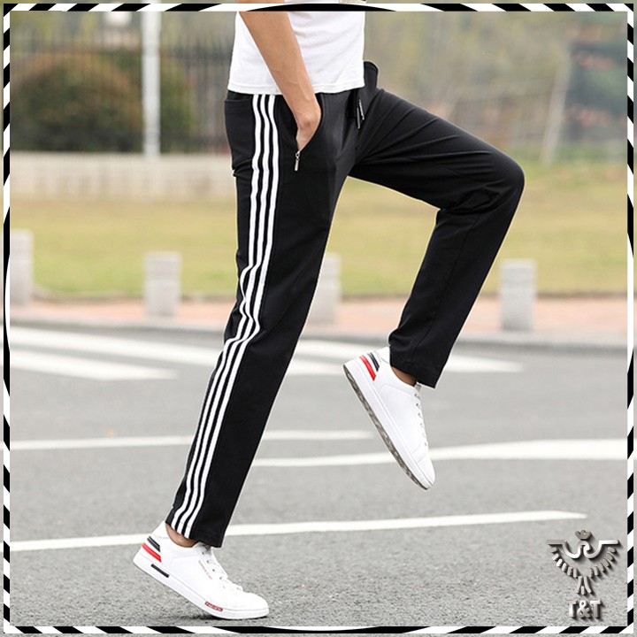 Quần Thể Thao quần jogger nỉ 3 Sọc Thu Đông Co Giãn Ống SUÔNG Nam Nữ UNISEX QTT01