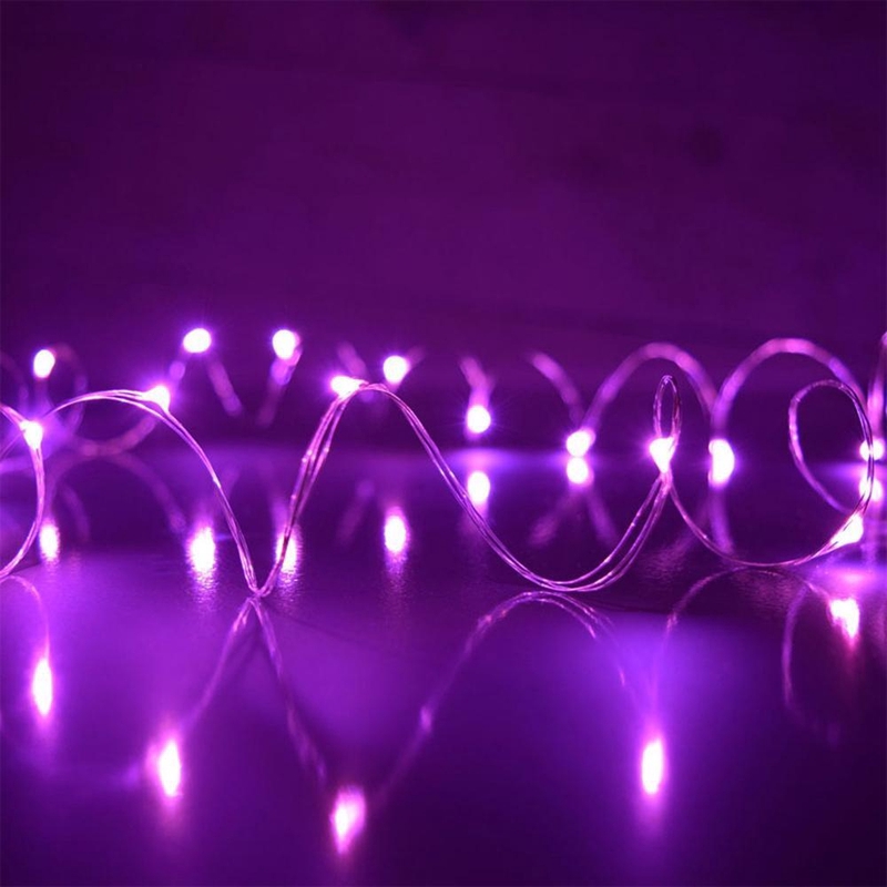 Dây 100 đèn LED dài 10m chạy bằng pin dùng trang trí giáng sinh tiệc cưới