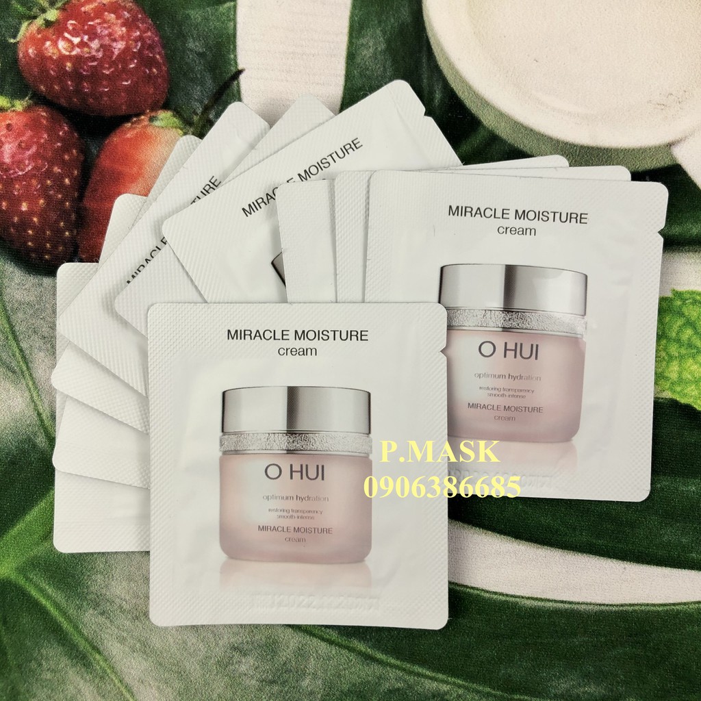 Gói Kem Dưỡng Ẩm Chuyên Sâu OHUI Miracle Moisture Cream 1ml/gói - Kem Dưỡng OHUI Hồng