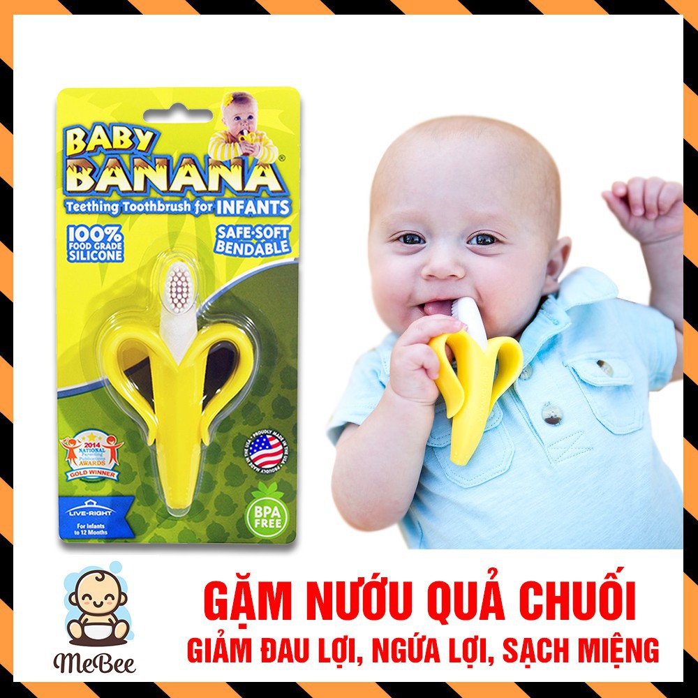 Gặm Nướu và Bàn Chải 2 Trong 1 hình chuối chuẩn xịn