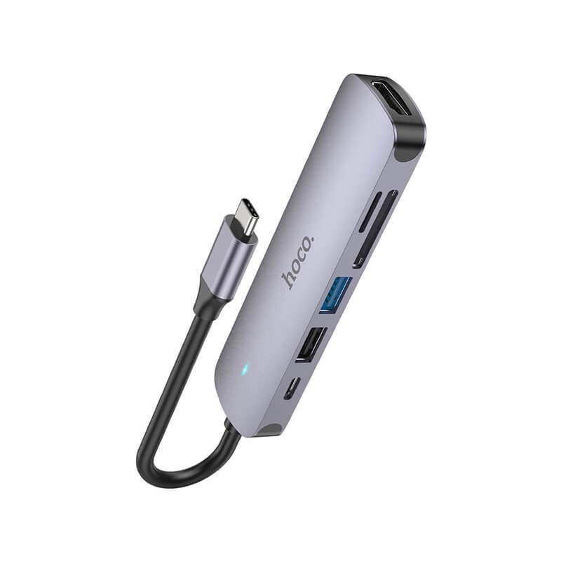 HUB TYPE-C 6 IN 1 HOCO HB28 (HDMI/USB/…)