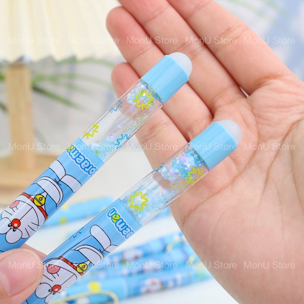 Bút máy xóa được DORAEMON DOREMON kim tuyến dễ thương cute MON0427 (tặng 2 ống mực) TooYoo