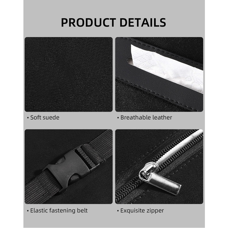 Hộp Đựng Khăn Giấy Gắn Lưng Ghế Ngồi Cho Xe Hơi Kia Sportage Ceed Stonic Rio Optima Venga Picanto