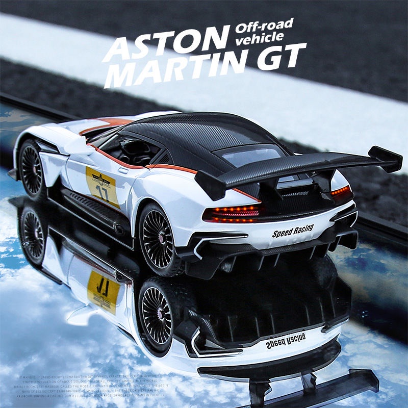 Mô Hình Xe Đua Aston Martin Có Đèn Và Âm Thanh Bằng Hợp Kim Cao Cấp Với Tỷ Lệ 1: 22