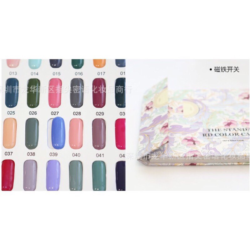 Sổ gắn móng mẫu, bảng màu nail 120 ô