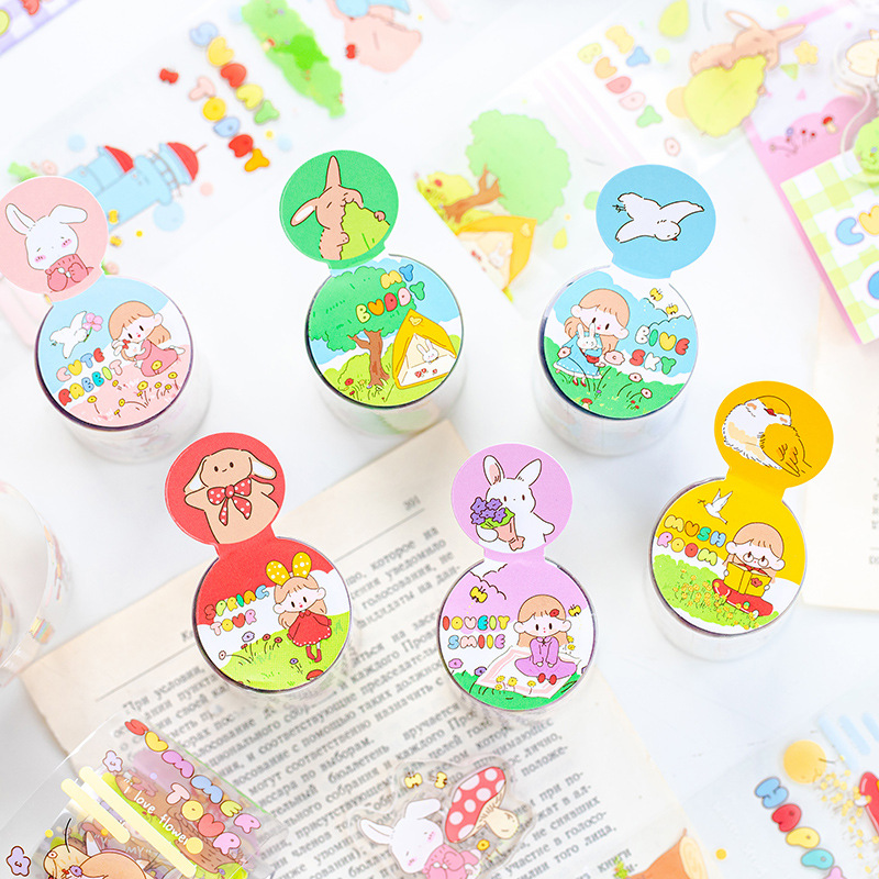 Ricky's Mushroom Forest Series Journal Washi Masking Tape Paper Scrapbooking Stationery DIY Decorative Tape Stickers