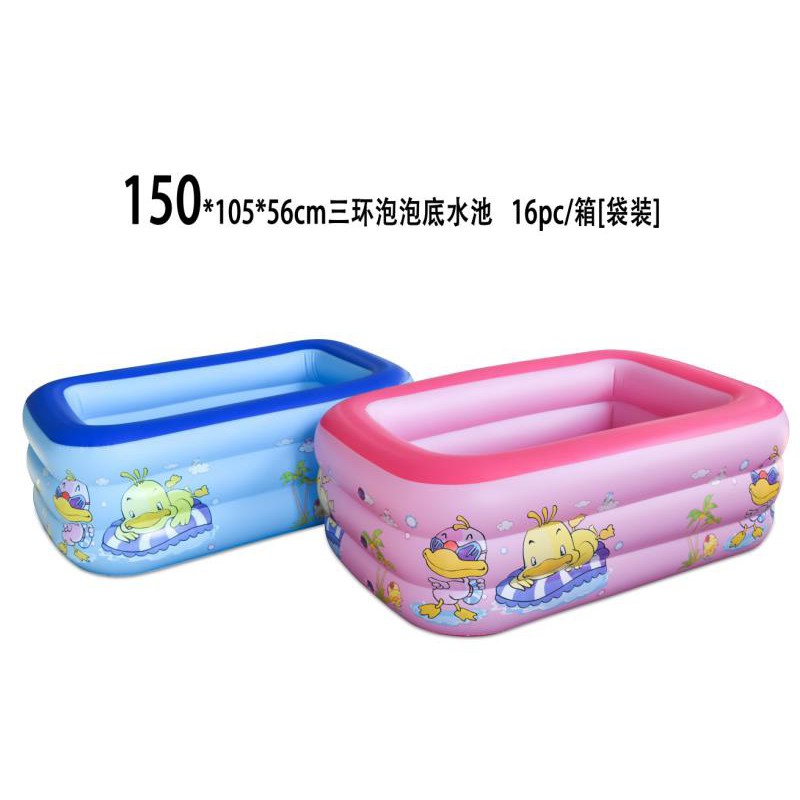 ( Xả Kho Bán Sỉ ) Bể Bơi Phao Cho Bé – 1m8 + 2m1 - 3 Tầng - Có Đáy Chống Trượt ( Giá tri ân khách hàng)