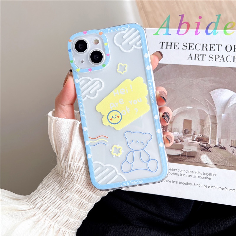 Ốp Điện Thoại Mềm Họa Tiết Hoạt Hình Phong Cách Hàn Quốc Cho iphone 13 / 12pro / 11 / xs / XR / 8Plus