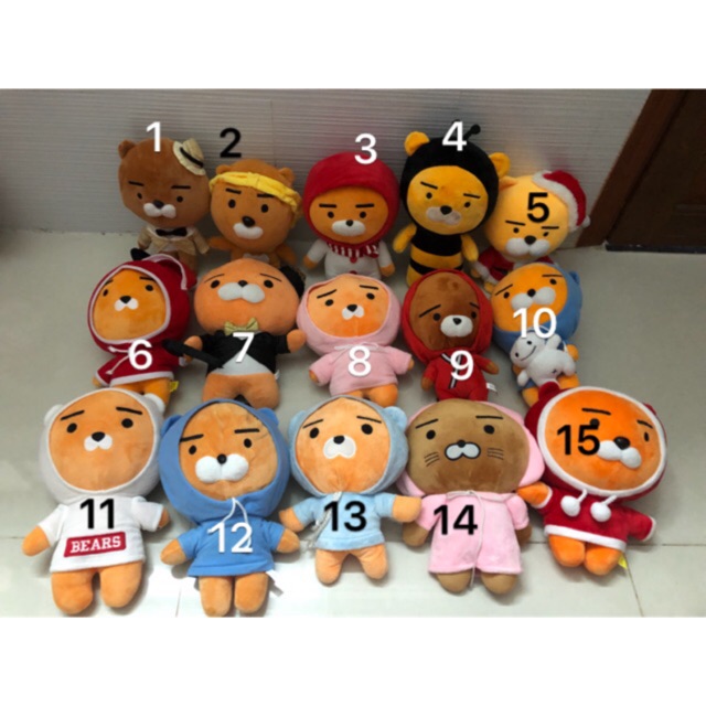 Gấu bông ryan size 25-30cm