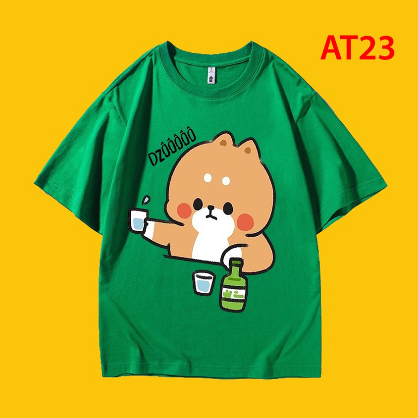 Áo thun Unisex Basic Tee 100% Cotton, phông trơn nam nữ tay lỡ oversize form rộng - AT22