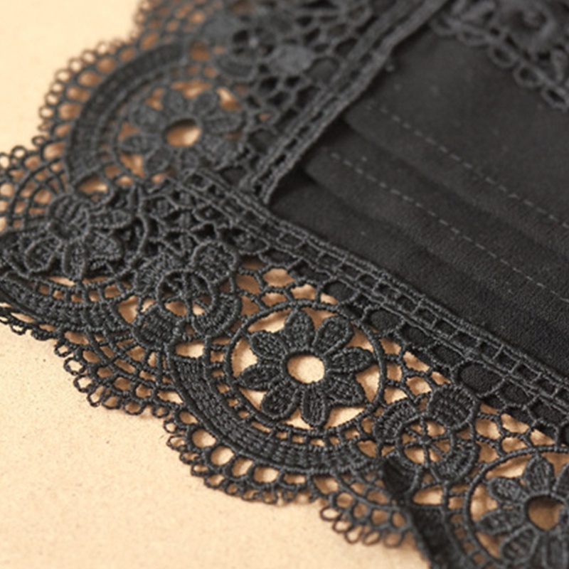 Cổ Áo Giả Thêu Hoa Rỗng Có Thể Tháo Rời Cho Nữ Shrug