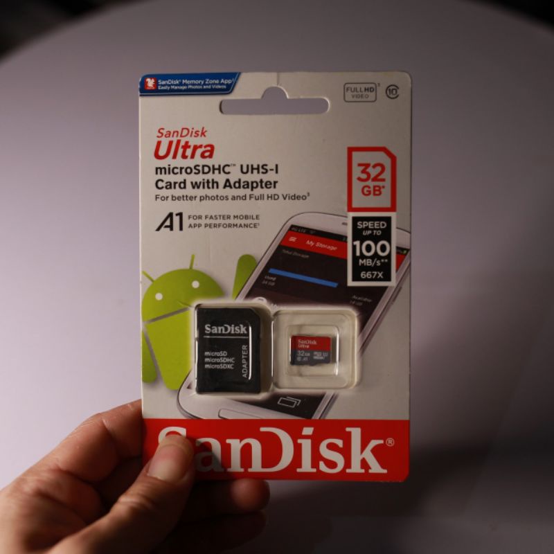 Thẻ Nhớ Sandisk Ultra 32GB Tốc Độ Cao 100Mb/s.