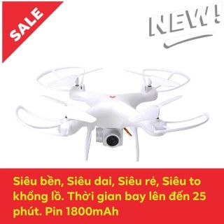 Flycam H6 có camera pin 1800mAh tự giữ độ cao