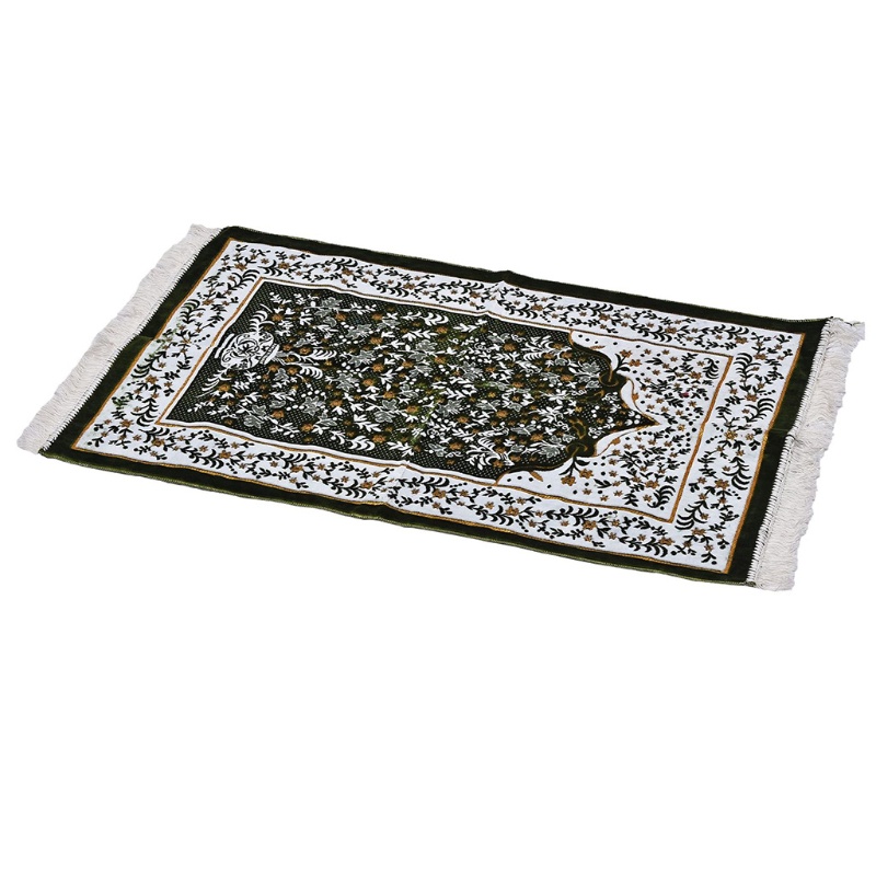 Thảm Cầu Nguyện In Hoa Tua Rua Phong Cách Hồi Giáo