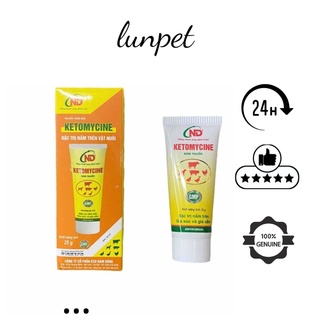 Kem Bôi Nấm Trên chó mèo Và Gia Cầm Ketomycine ND Tuýp 25g