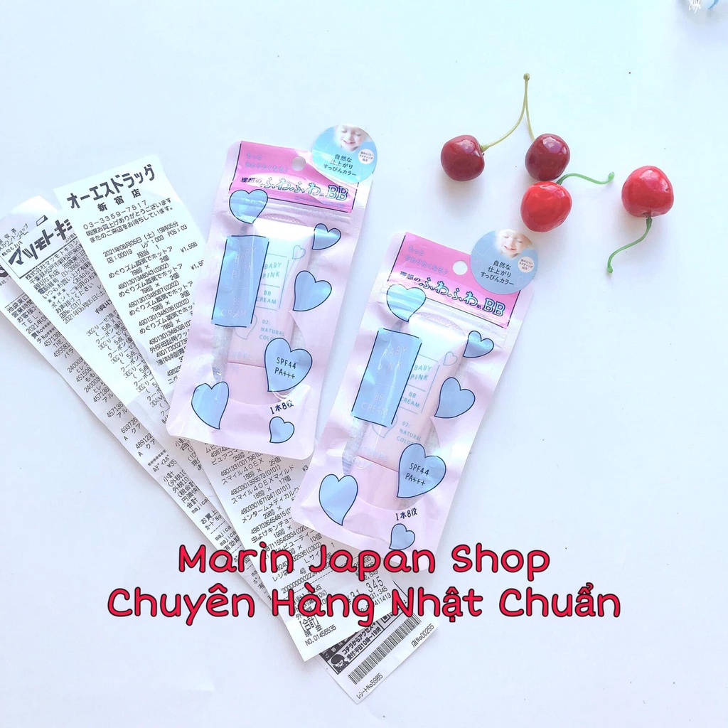 (SALE) Kem Nền Baby Pink BB Mineral Cream mẫu mới Nhật Bản 20gr