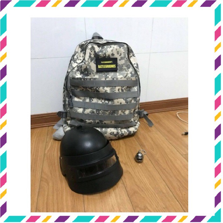 Mũ 3 Pubg CosPlay | Phụ Kiện Hóa Trang Phỏng Gam Pubg ⚡Tặng Kèm Móc Khóa⚡ Xinh Xắn