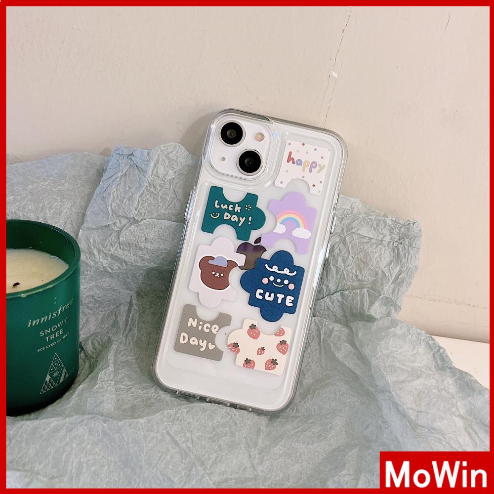 Ốp điện thoại TPU mềm họa tiết dễ thương chống sốc thích hợp cho iPhone 13 Pro Max12 Pro Max/11/7 Plus