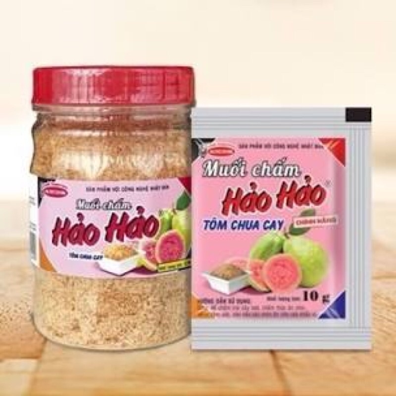 Muối chấm súp Hảo hảo chuẩn Acecook hũ 120gr và gói 10g